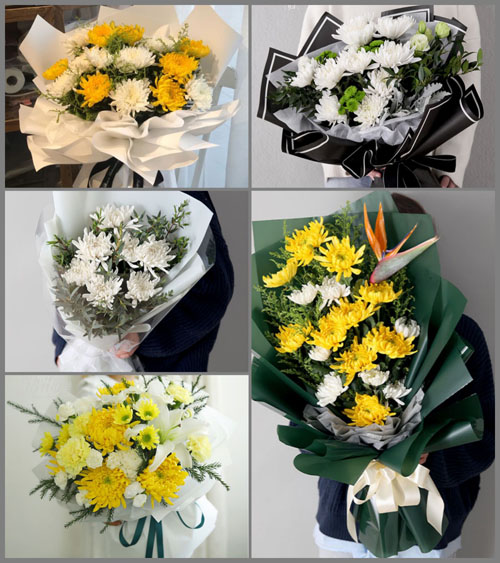 江苏南通通州区四安镇白事花束代送